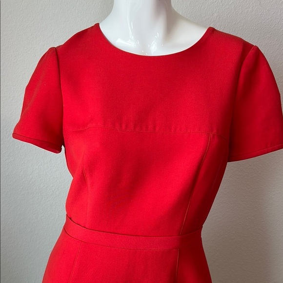 BCBGMaxAzria Red and Khaki A-Line Mini Dress - Picture 2 of 11